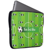 Fußballfeld und Team Laptopschutzhülle (Vorne Rechts)