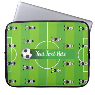 Fußballfeld und Team Laptopschutzhülle
