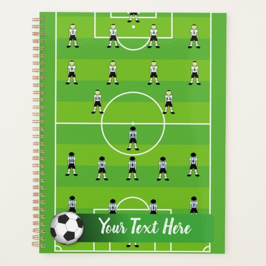 Fußballfeld und Team Planer (Vorderseite)
