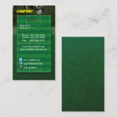 Fußballfeld-Visitenkarte Visitenkarte (Vorne/Hinten)