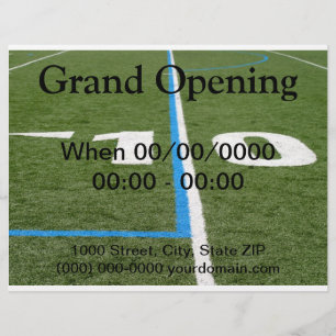 Fußballfeld Zehn Flyer