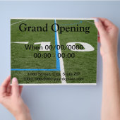 Fußballfeld Zehn Flyer (Hand)