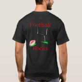 Fußballfelsen T-Shirt (Rückseite)