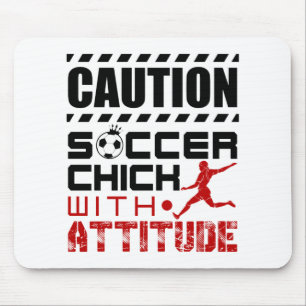 Fußballfick mit Attitude Funny Player Teen Girls Mousepad