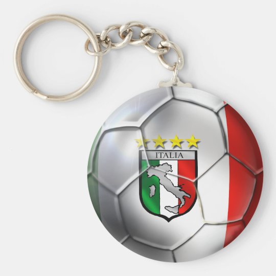 Schlüsselanhänger  Italien Italy Fussball Fahne 