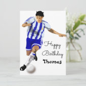 Fußballfreund zum Geburtstag (Stehend Vorderseite)