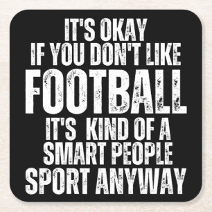 FUSSBALLFUNNQUOTEN RECHTECKIGER PAPPUNTERSETZER