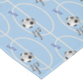 Fußballfußball Blue Cream Sports Game Party Tischdecke (Schrägansicht)