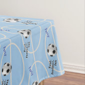 Fußballfußball Blue Cream Sports Game Party Tischdecke (Beispiel)