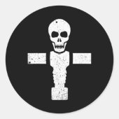 Fußballfußball Cooler Fußballspieler Runder Aufkleber (Vorderseite)