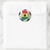 Fußballfußball in Ghana Runder Aufkleber (Tasche)