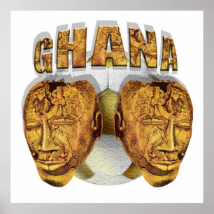 Fußballfußball Kofi KolKalli Ghanas alte Geschenke Poster