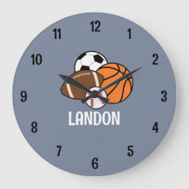 Fußballfußball-personalisierte Uhr für Spaß und Sp