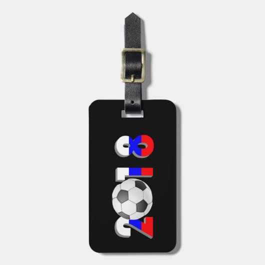 FUSSBALLFUSSER 2018 GEPÄCKANHÄNGER (Vorderseite vertikal)