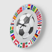 FUSSBALLFUSSER 2018 GROßE WANDUHR (Winkel)