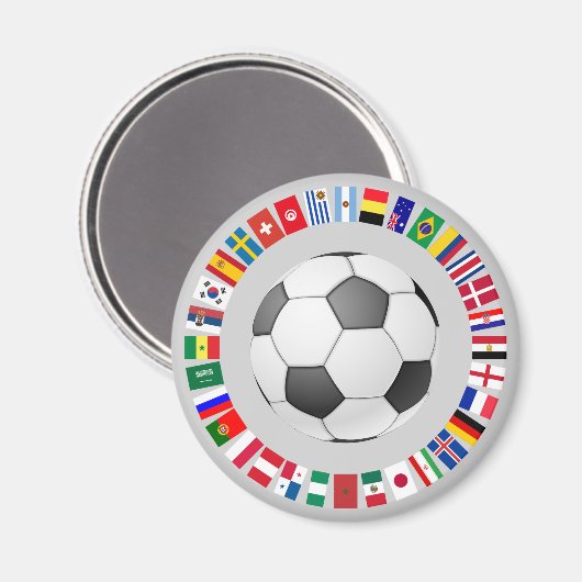 FUSSBALLFUSSER 2018 MAGNET (Vorderseite/Rückseite)