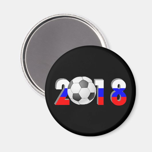 FUSSBALLFUSSER 2018 MAGNET (Vorderseite/Rückseite)