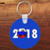 FUSSBALLFUSSER 2018 SCHLÜSSELANHÄNGER (Vorderseite)