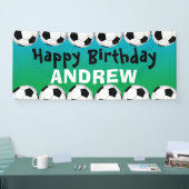 Fußballgeburtstagsfahne Banner (Messe)