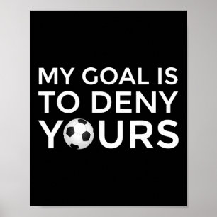 Fußballgeschenk Männer Jungen Teenager Mein Ziel i Poster