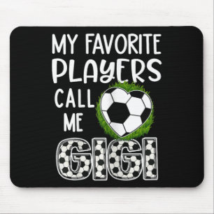Fußballgeschenk, meine Lieblingsspieler nennen mic Mousepad