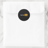 Fußballgeschenke - Eckball Runder Aufkleber (Tasche)