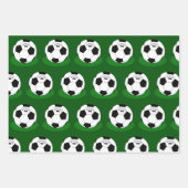 Fußballgeschenke, Fußball mit Name und Nummer Geschenkpapier Set (Vorderseite 2)
