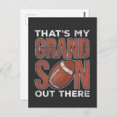 Fußballgroßeltern Fußballspieler Grandson Postkarte (Vorne/Hinten)