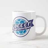 Fußballgroßvater Jumbo-Tasse (Rechts)