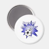 Fußballgroßvater Magnet (Vorderseite/Rückseite)