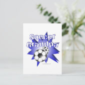 Fußballgroßvater Postkarte (Stehend Vorderseite)