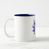 Fußballgroßvater Zweifarbige Tasse (Links)