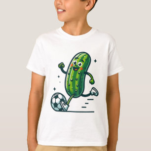 Fußballgurke Tritt Byll Lustiger Gurken Spieler T-Shirt