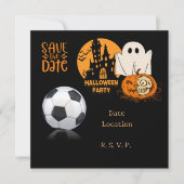 Fußballhalloween für Spieler Einladung (Vorderseite)