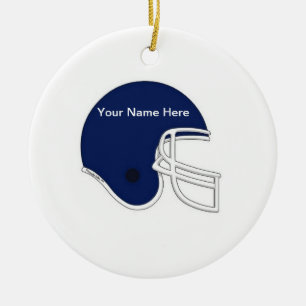 Fußballhelm - Dunkelblau Keramikornament