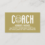 Fußballhelm, Fußballspieler, Foto des Fußballtrain Visitenkarte (Vorderseite)