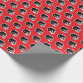 Fußballhelm Geschenkpapier (Ecke)