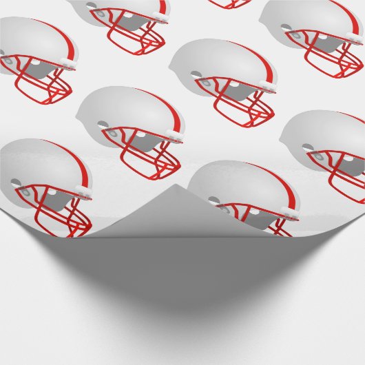 Fußballhelm Geschenkpapier (Ecke)