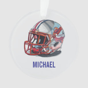 Fußballhelm Pop Art Motivationsname Ornament