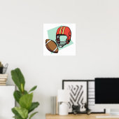 Fußballhelm Poster (Heimbüro)
