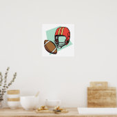 Fußballhelm Poster (Küche)