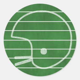 Fußballhelm Runder Aufkleber