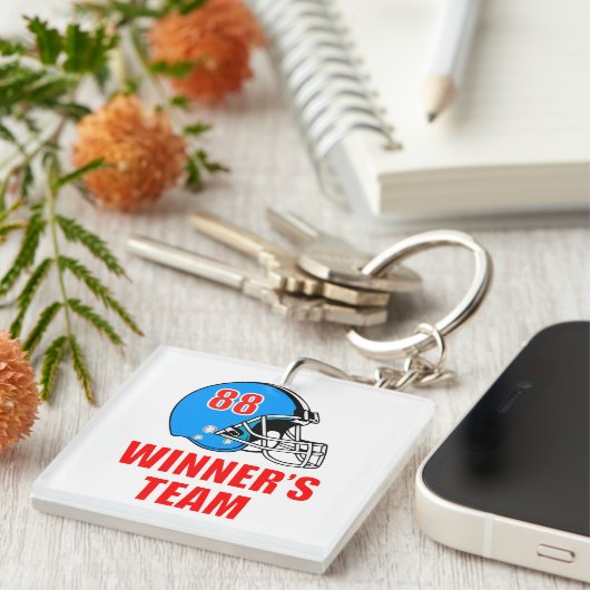 Fußballhelm Schlüsselanhänger (Vorderseite rechts)