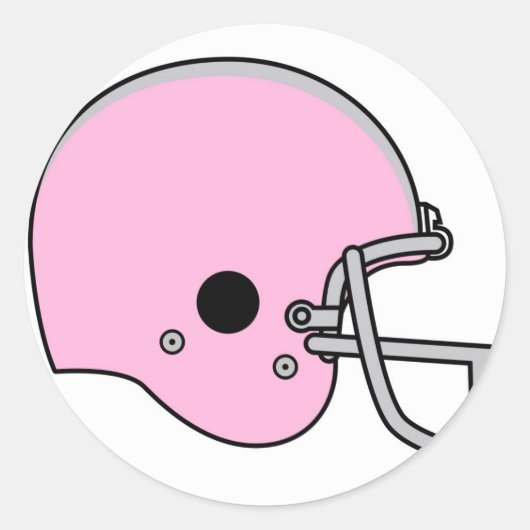 Fußballhelme Runder Aufkleber (Vorderseite)