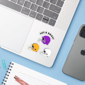 Fußballhelme Sport Aufkleber (Laptop mit iPhone)