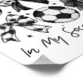 Fußballhemd In Meiner Fußball-Mädchen-Ära Retro Gr Poster (Ecke)