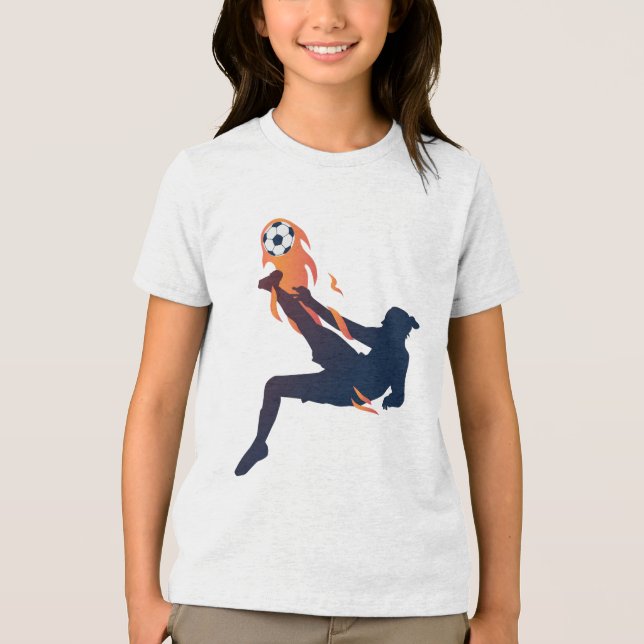 Fußballhemd Tri-Blend Shirt (Vorderseite)