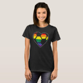 Fußballherz Sport Lgbtq Rainbow Gay Pride Alte Me T-Shirt (Vorne ganz)