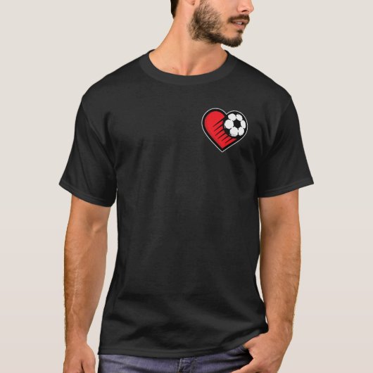 Fußballherz T-Shirt (Vorderseite)