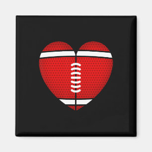 Fußballherz Valentinstag für Jungen Mädchen Kinder Magnet